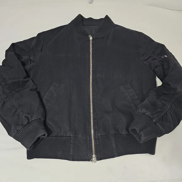 Nid de Guêpes Studio Black Bomber Jacket Made in France Size L